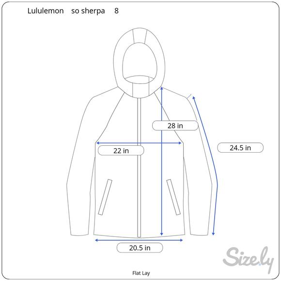 Lululemon So Sherpa Hooded Zip Jacket Heathered Pink Haze Size 8 Cozy Fleece - Picture 10 of 10